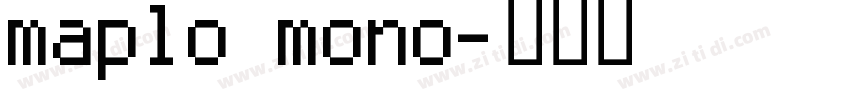 maplo mono字体转换